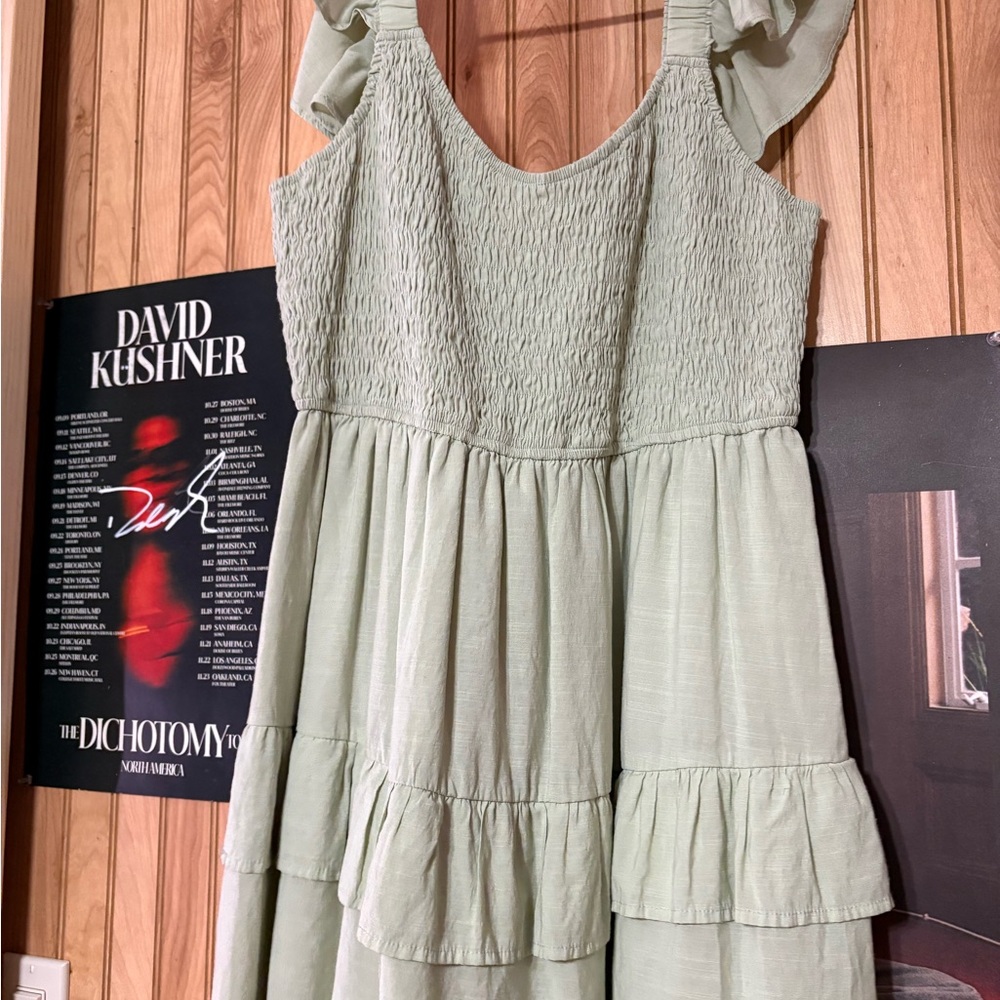 Elegant Green Mini Dress